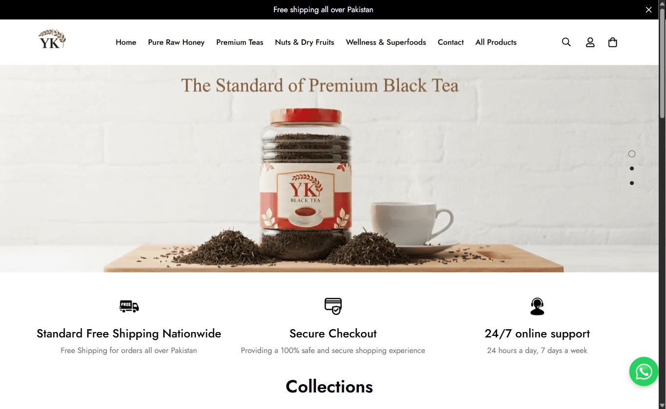 YK Store organic food online shop